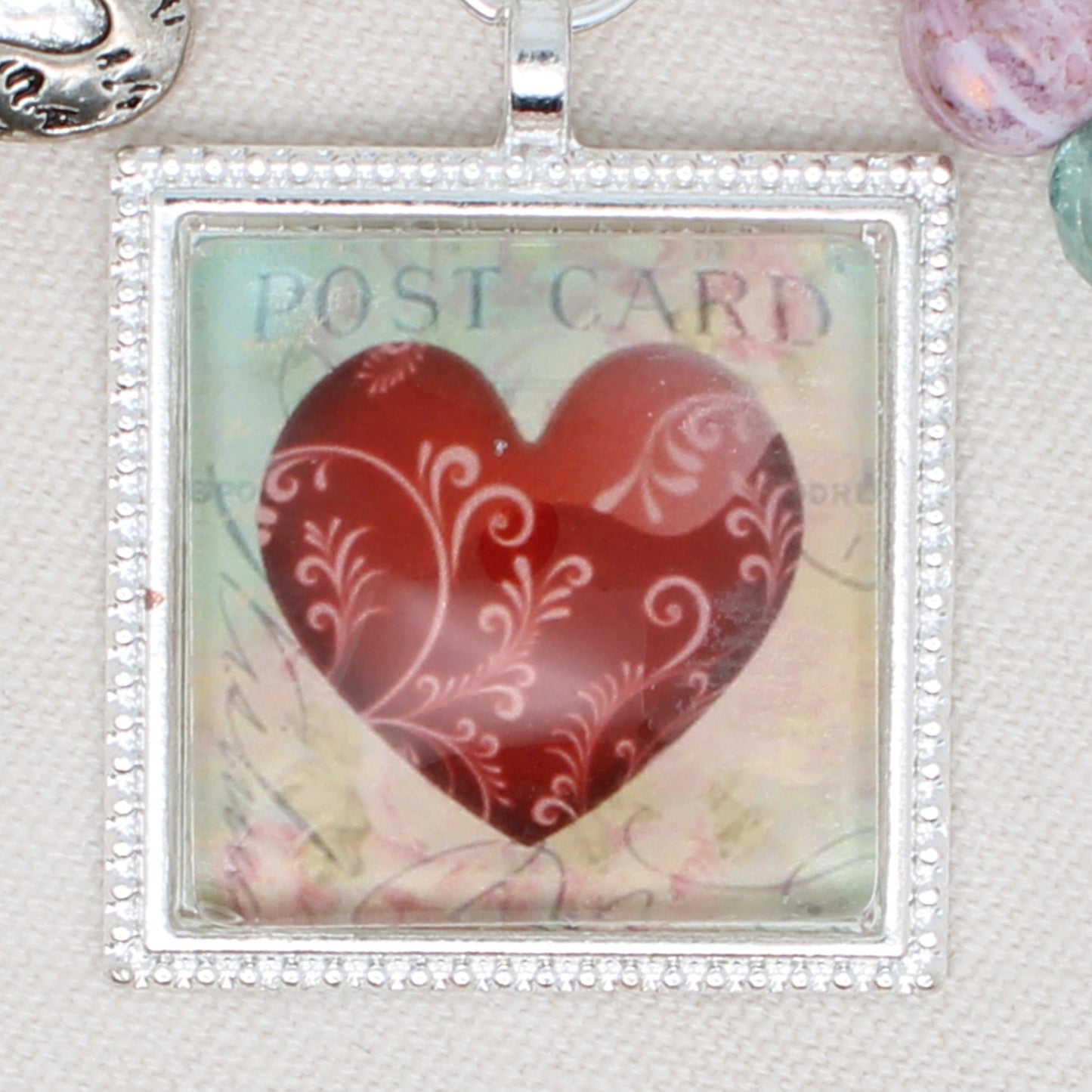 Heart Zipper Pull/ Mini- Fob