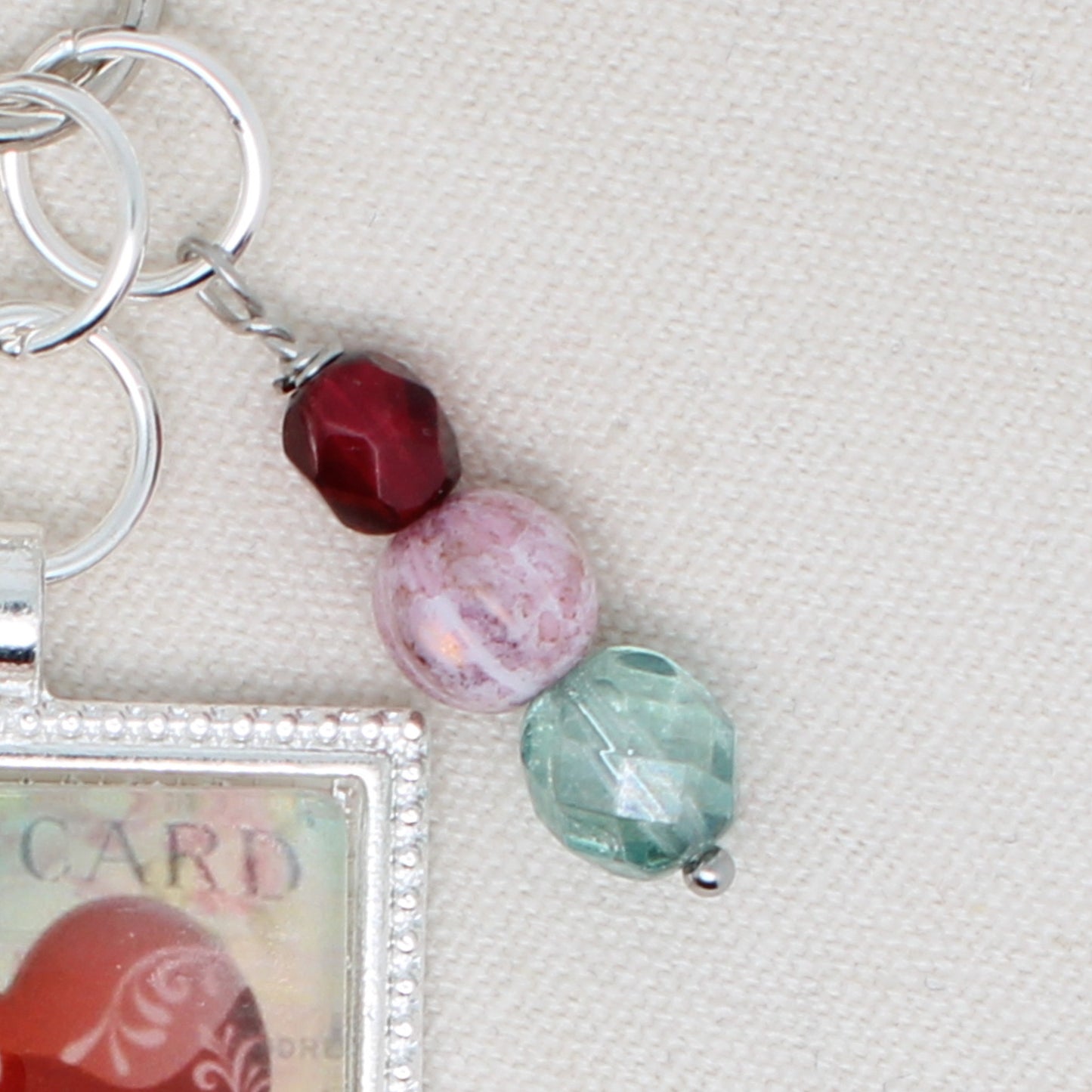 Heart Zipper Pull/ Mini- Fob