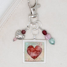 Heart Zipper Pull/ Mini- Fob