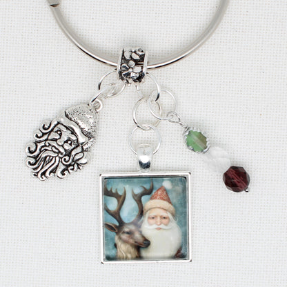 Santa And Reindeer Floss Ring