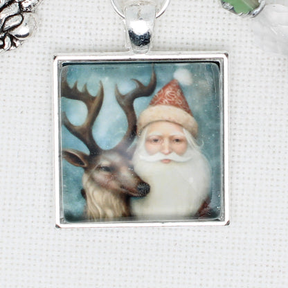 Santa And Reindeer Floss Ring