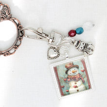Valentine Snowman Zipper Pull/ Mini-Fob