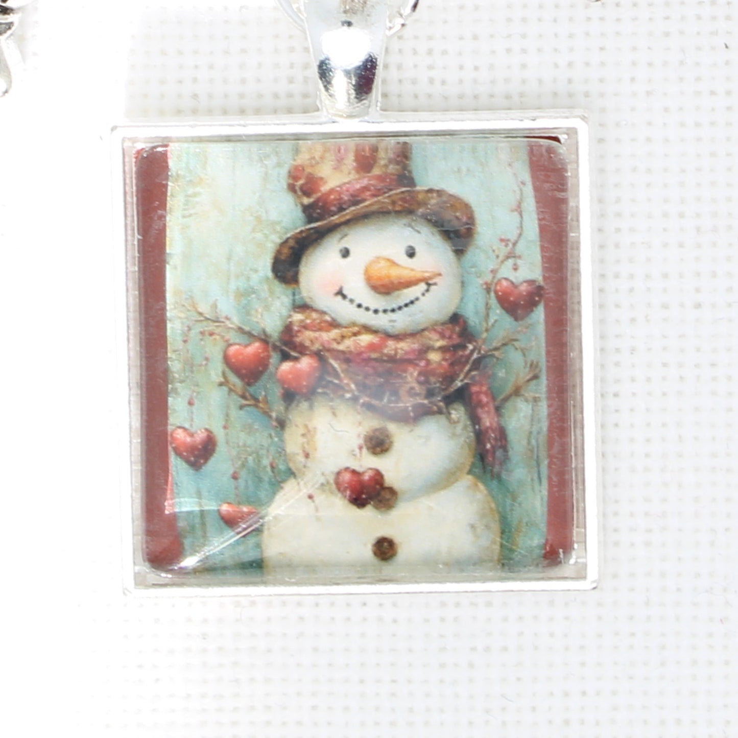 Valentine Snowman Floss Ring