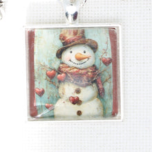 Valentine Snowman Floss Ring