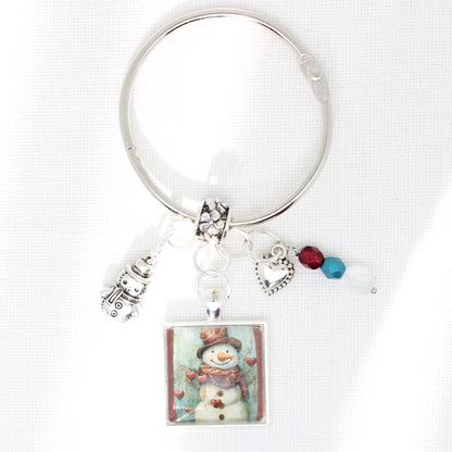 Valentine Snowman Floss Ring