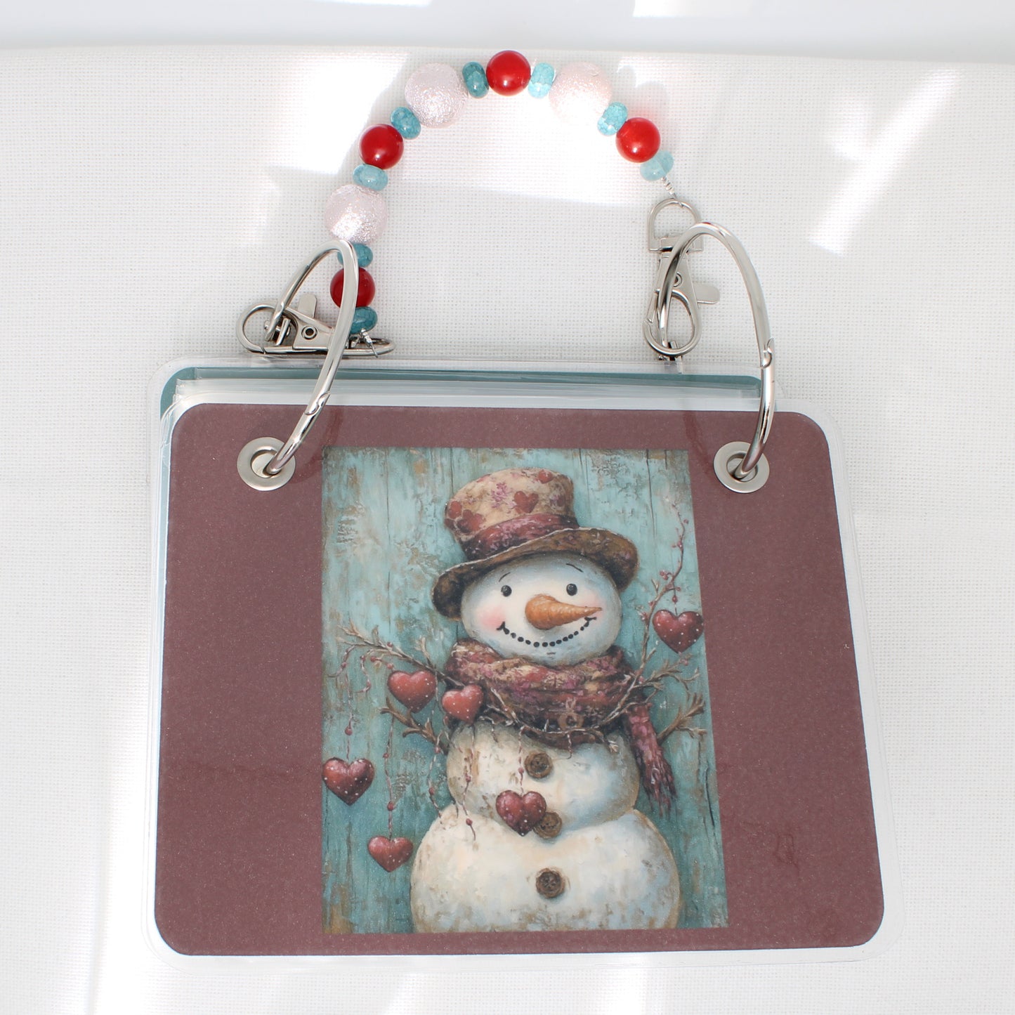 Valentine Snowman Floss Bag Book