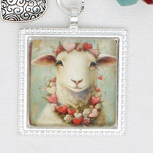 Valentine Sheep Zipper Pull/ Mini-Fob