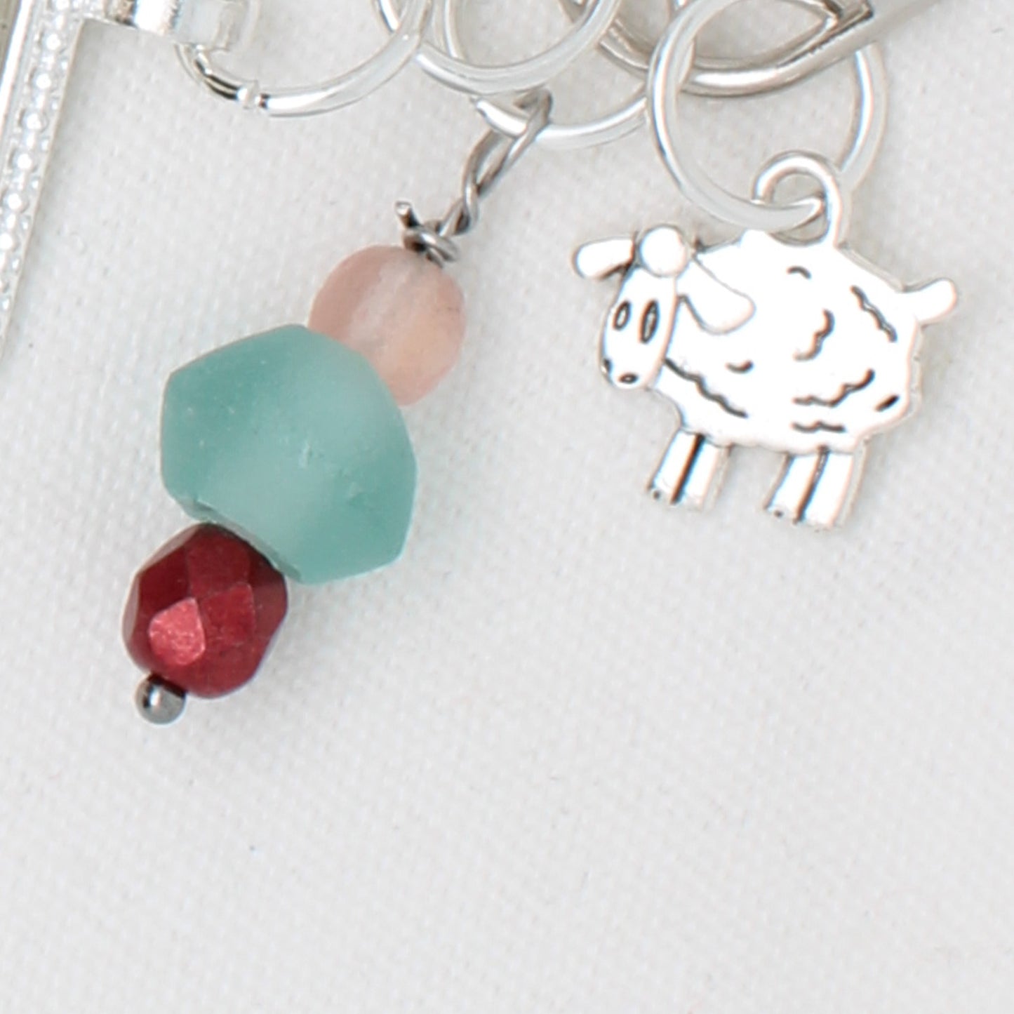 Valentine Sheep Zipper Pull/ Mini-Fob
