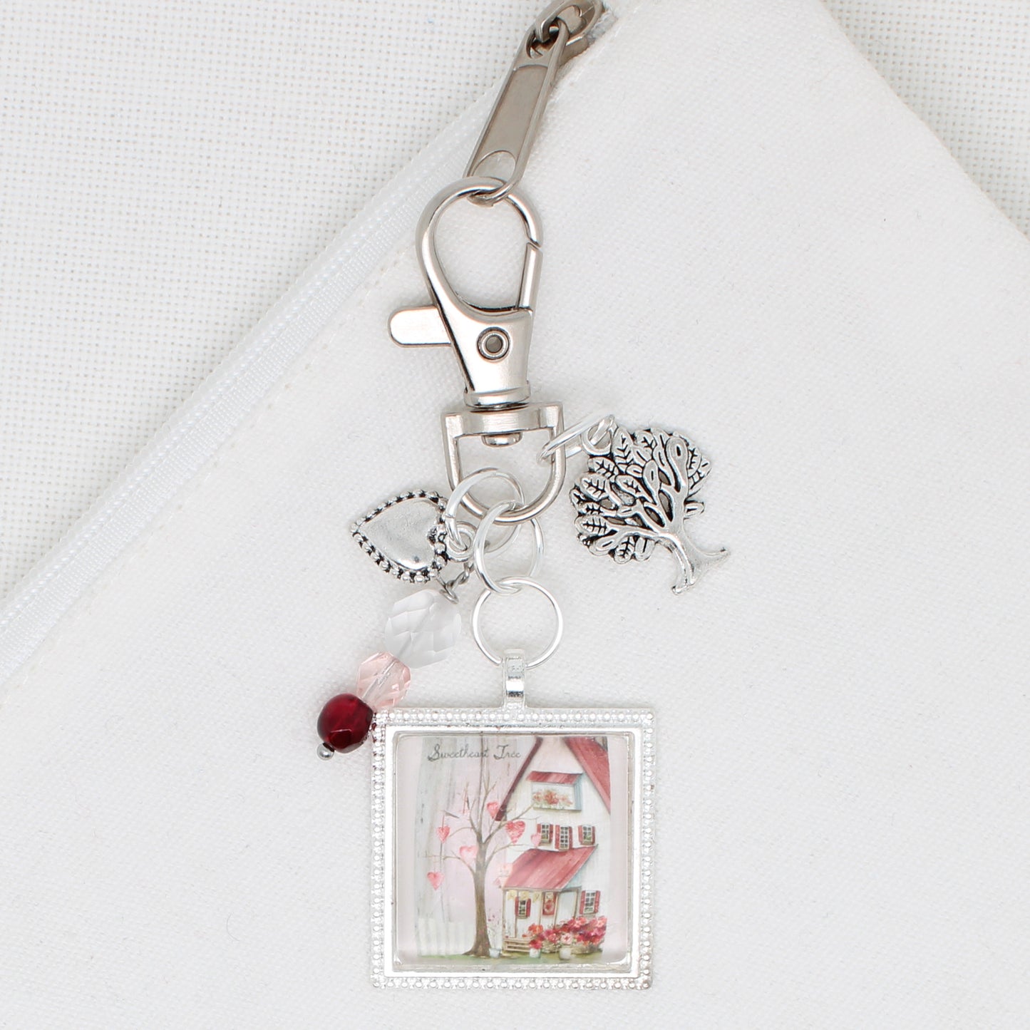 Sweetheart Tree Zipper Pull/ Mini-Fob