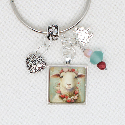 Valentine Sheep Floss Ring