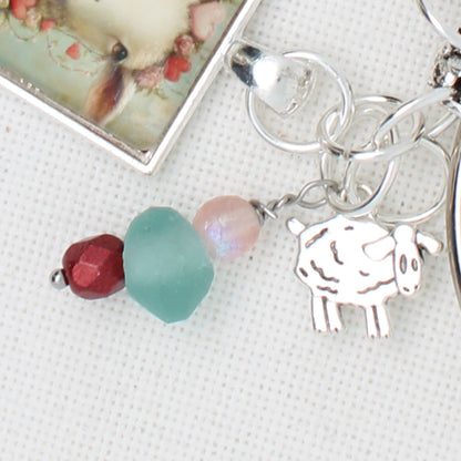 Valentine Sheep Floss Ring