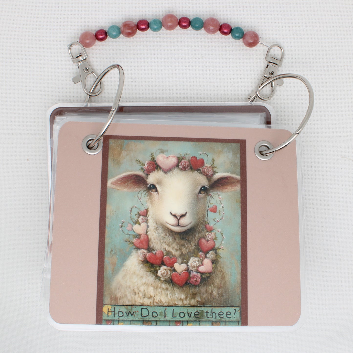Valentine Sheep Floss Bag Book