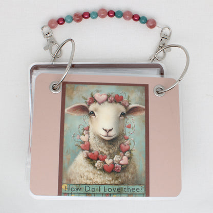 Valentine Sheep Floss Bag Book