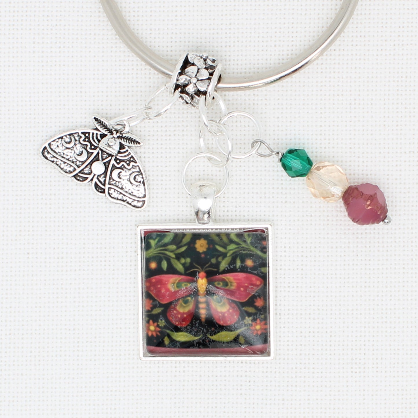 Red Butterfly Floss Ring