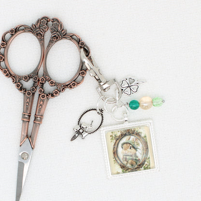 St. Patrick Bunny Zipper Pull/ Mini-Fob