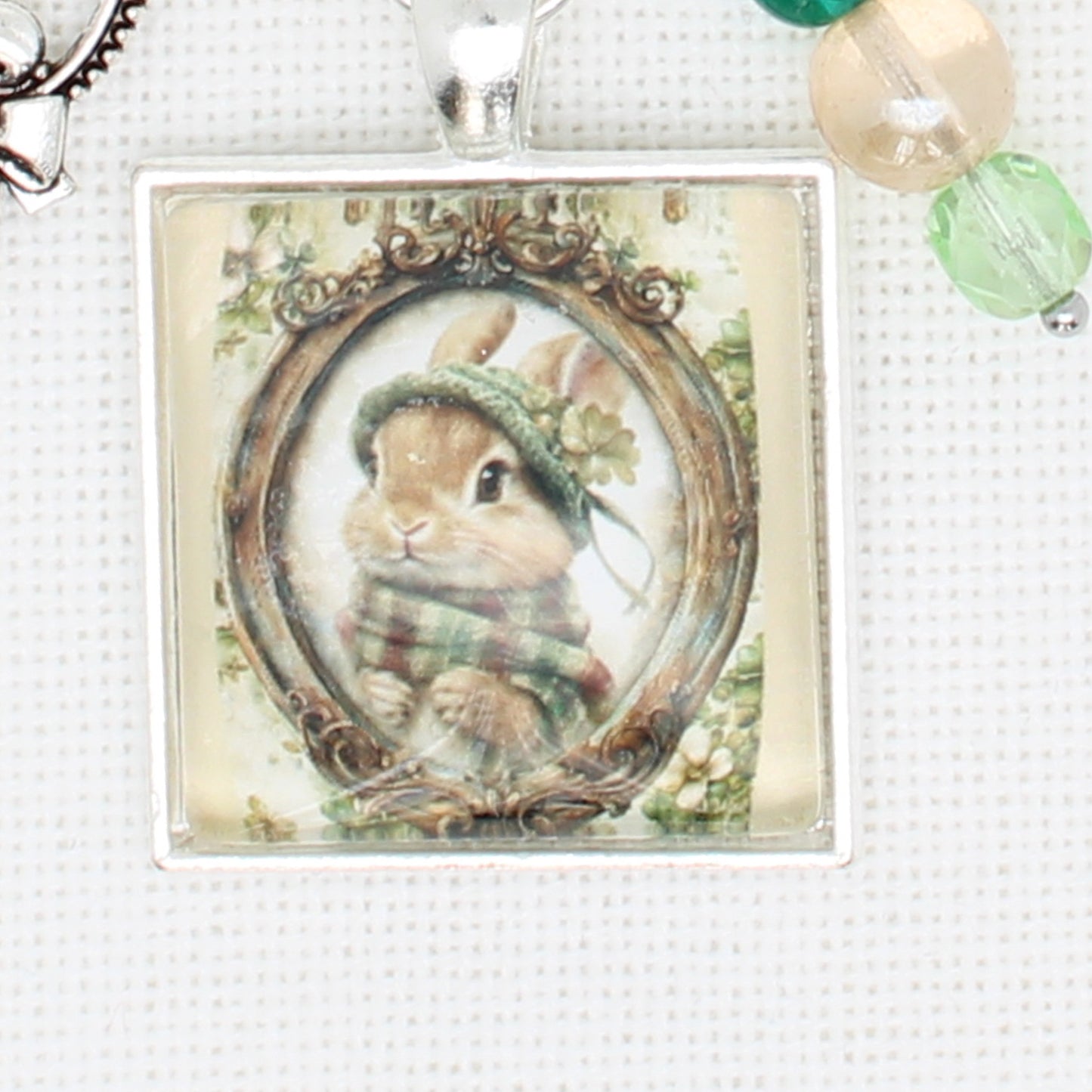 St Patrick Bunny Floss Ring