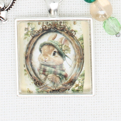 St Patrick Bunny Floss Ring