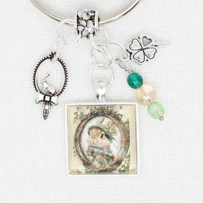 St Patrick Bunny Floss Ring