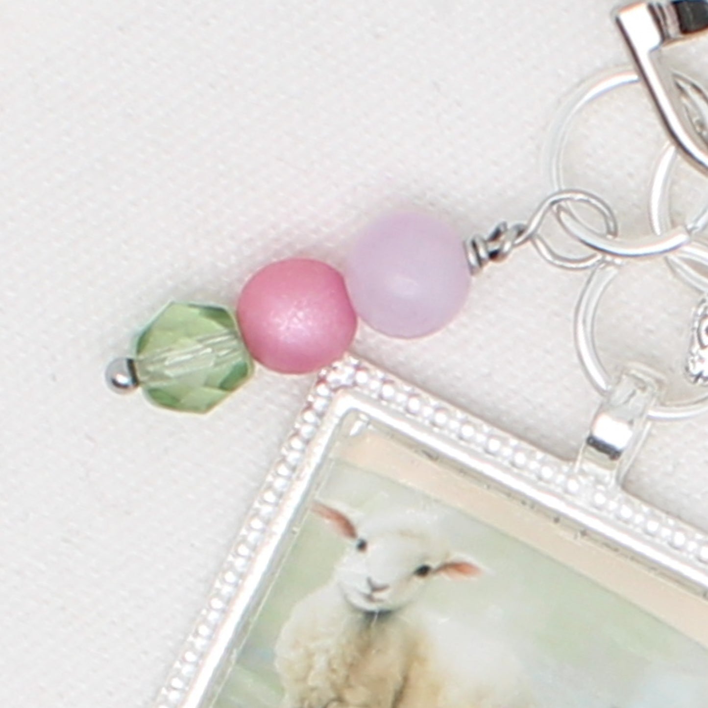 Easter Lamb Zipper Pull/ Mini-Fob