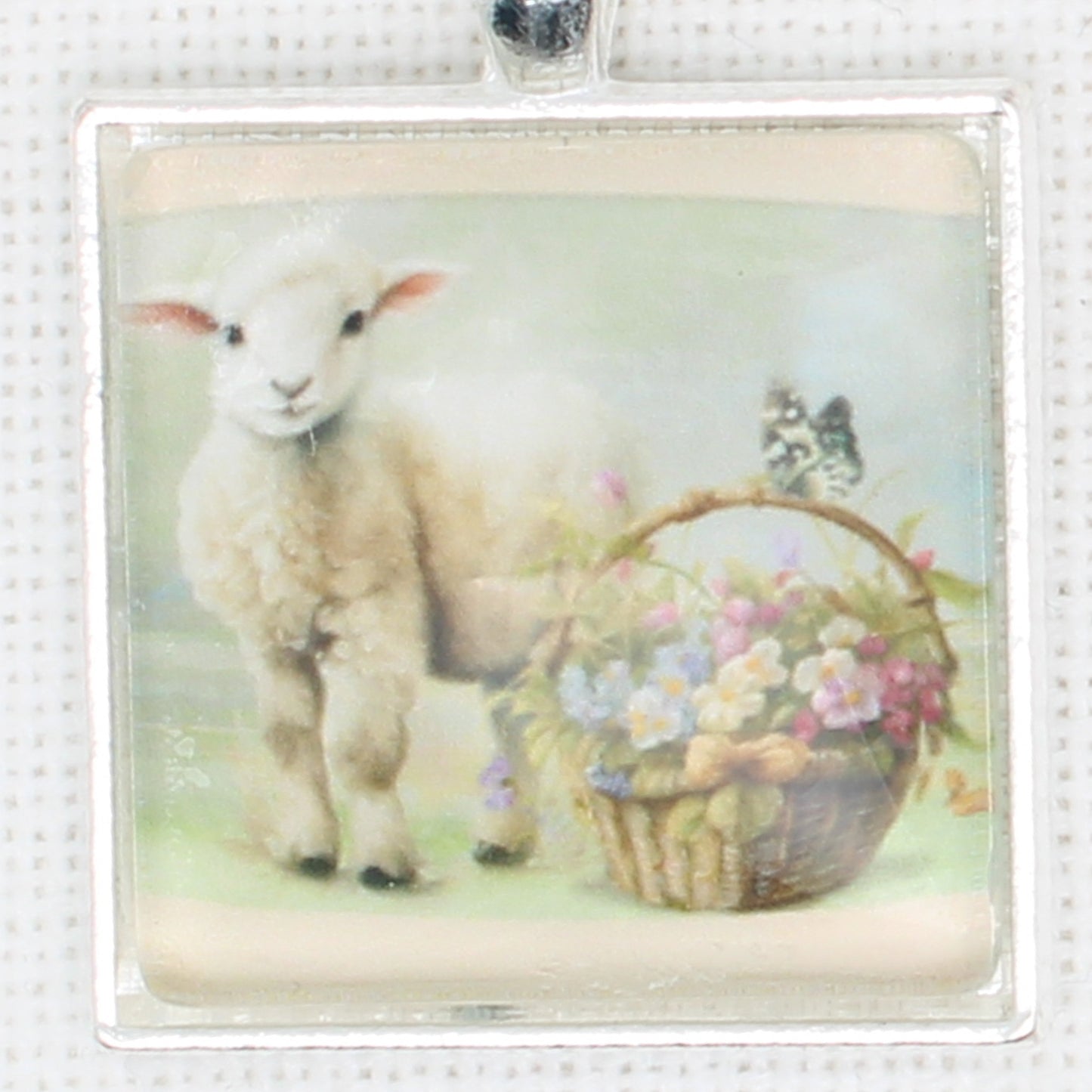 Easter Lamb Floss Ring