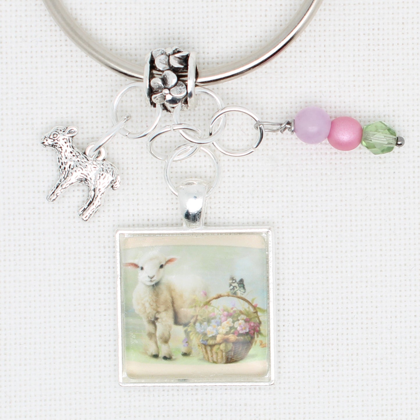 Easter Lamb Floss Ring