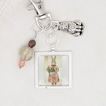 Spring Bunny Zipper Pull/ Mini-Fob