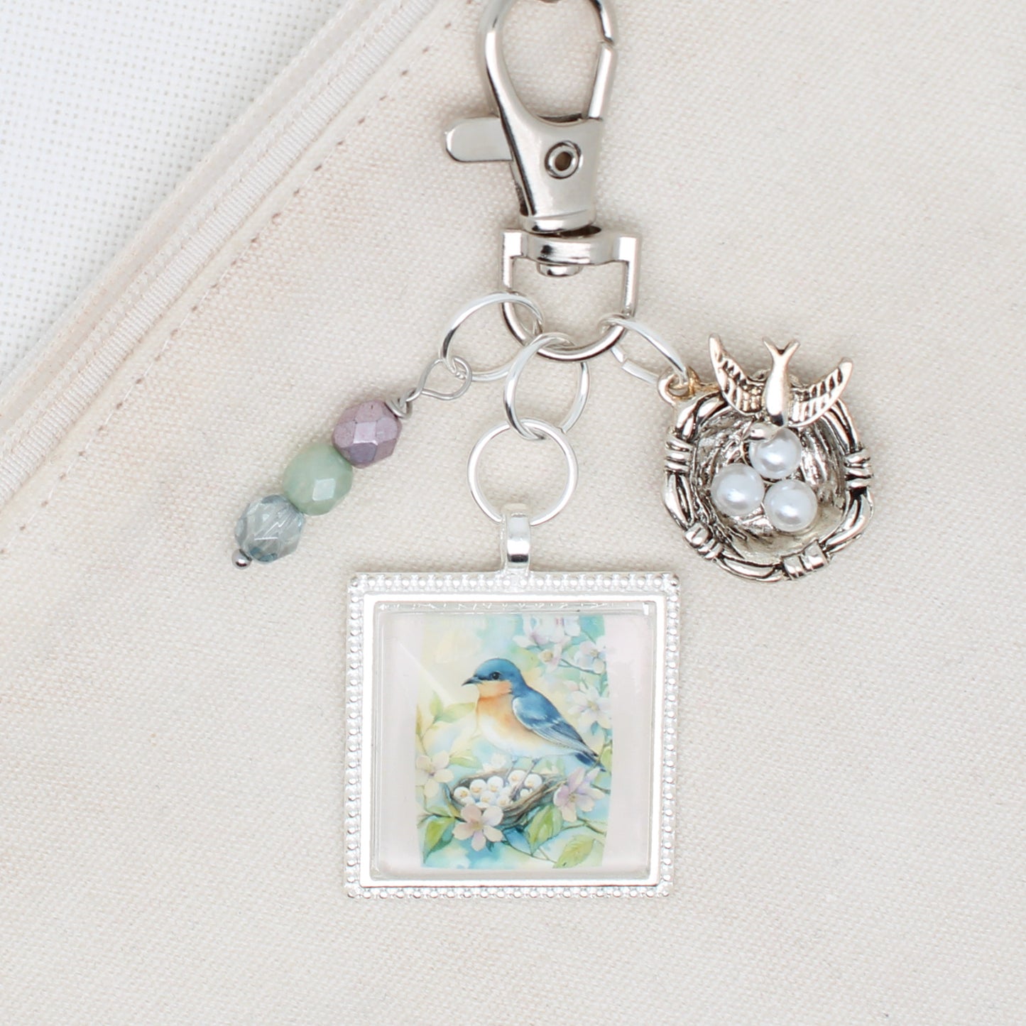 Easter Sunday Zipper Pull/ Mini-Fob