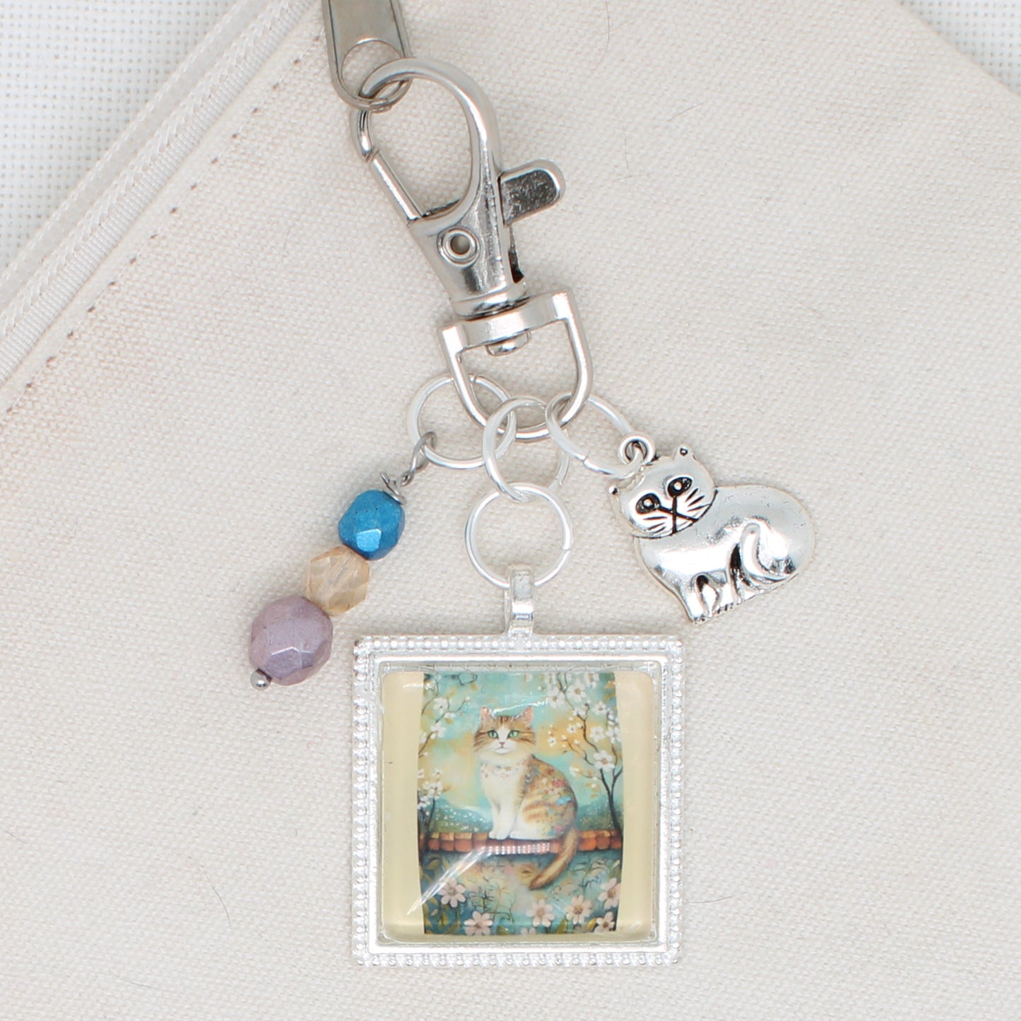 Spring Time Zipper Pull/ Mini-Fob