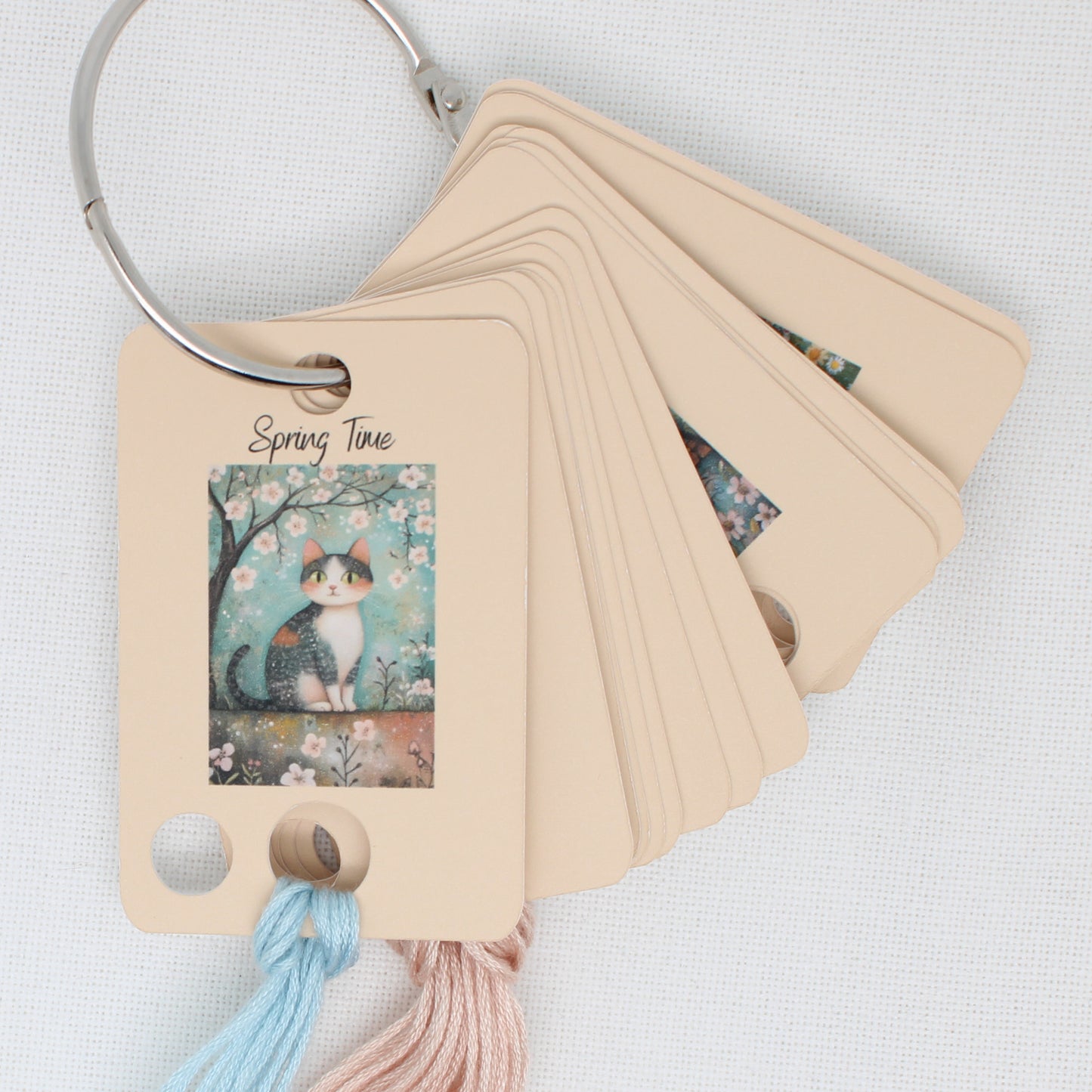 Spring Time Floss Cards. - Pack of 20 Cards