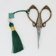 Copper Celtic Style Embroidery Scissors With Tassel