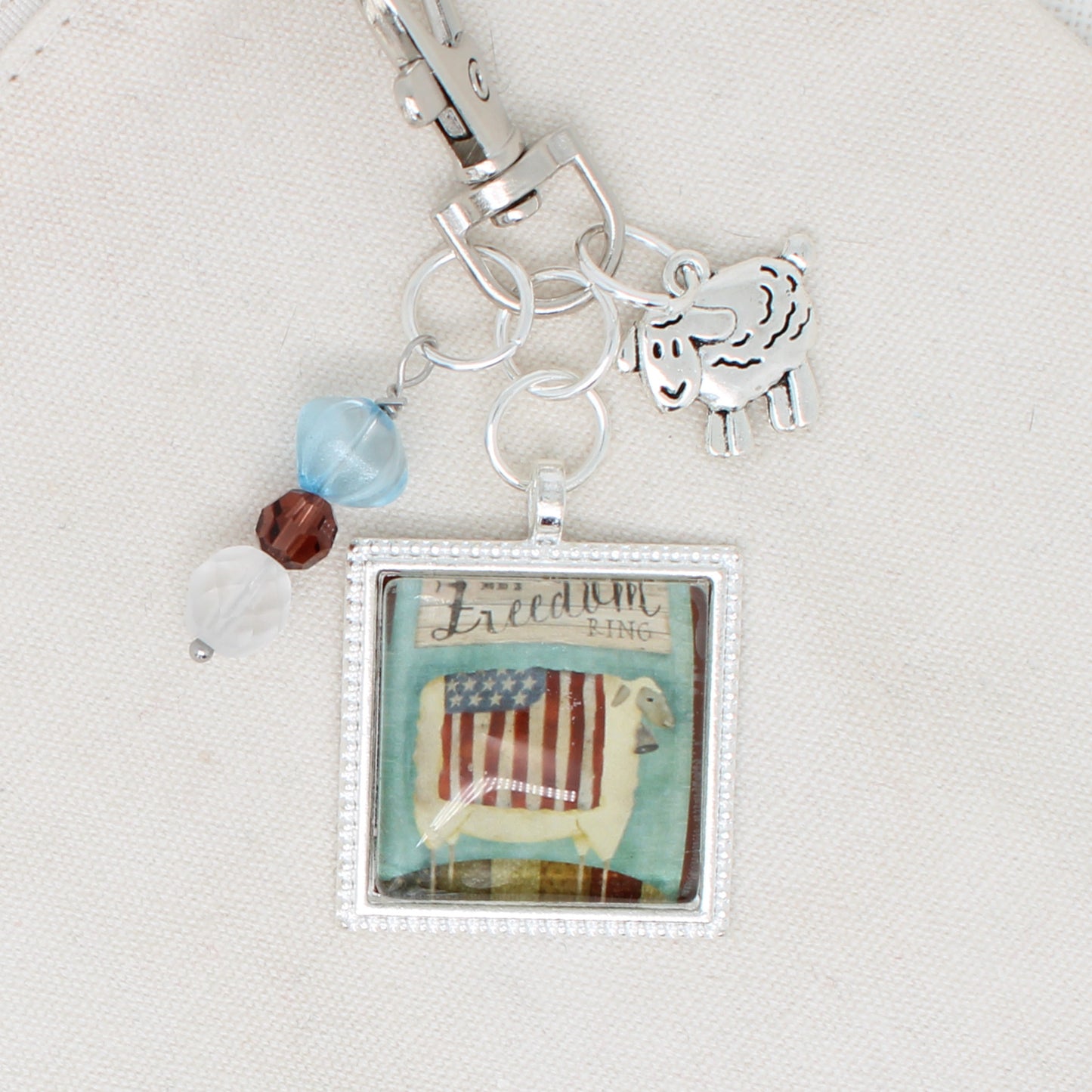 Let Freedom Ring Zipper Pull/ Mini- Fob