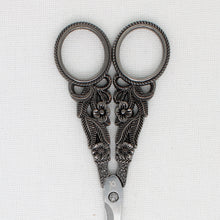 Black Flower Embroidery Scissors
