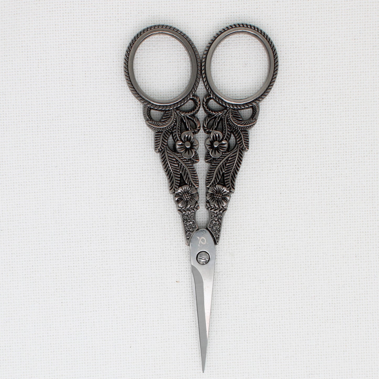Black Flower Embroidery Scissors