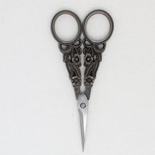 Black Flower Embroidery Scissors