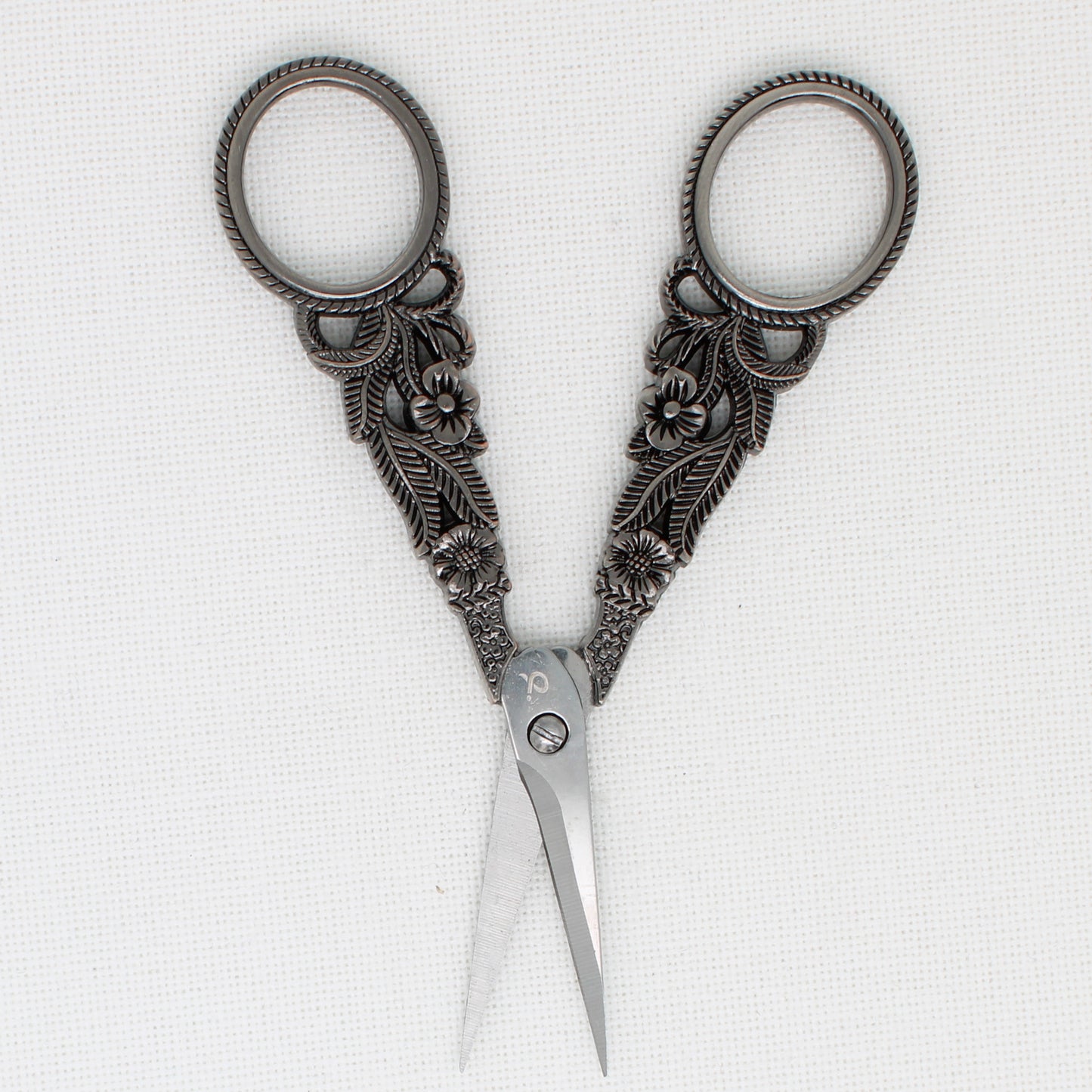 Black Flower Embroidery Scissors