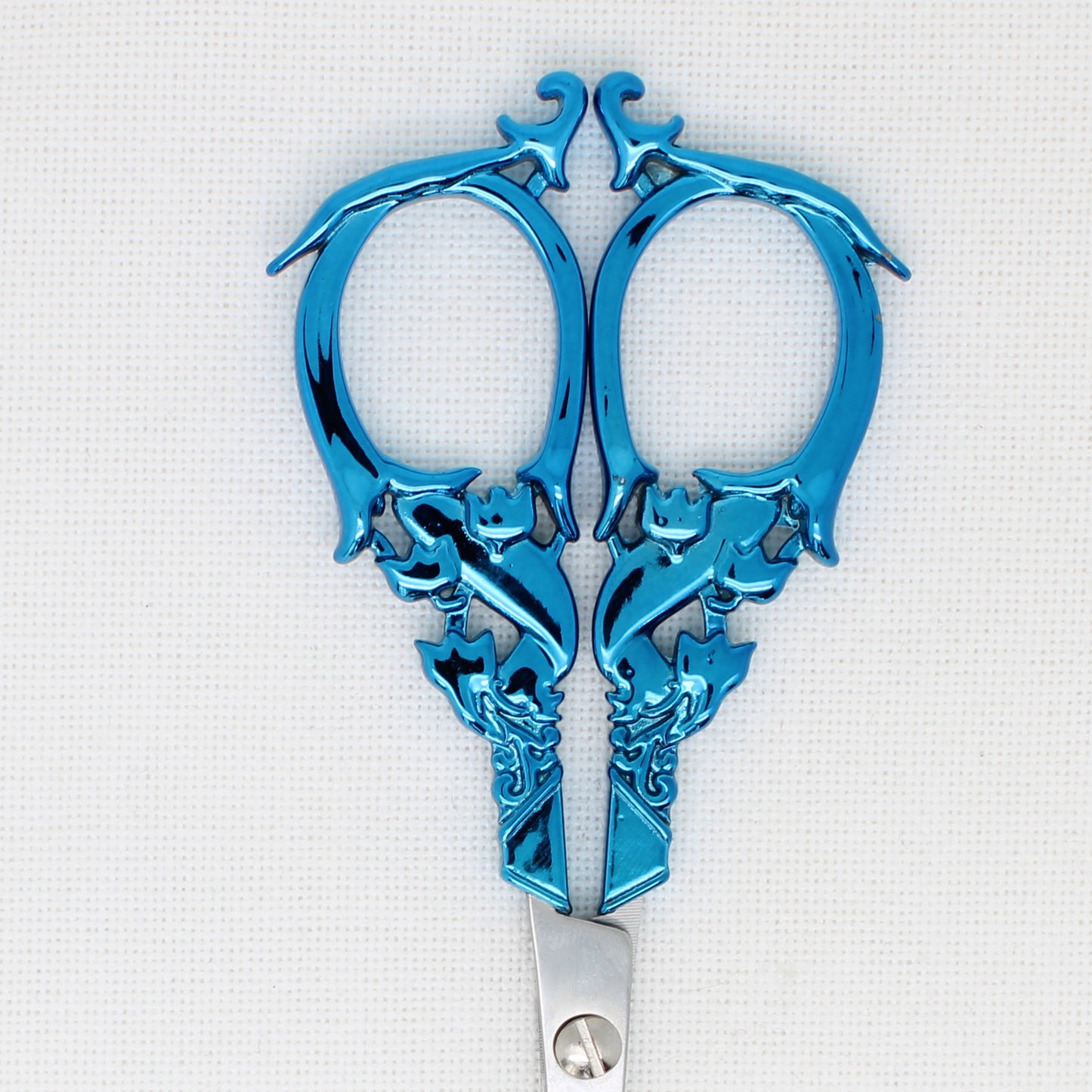 Large Blue Flower Embroidery Scissors