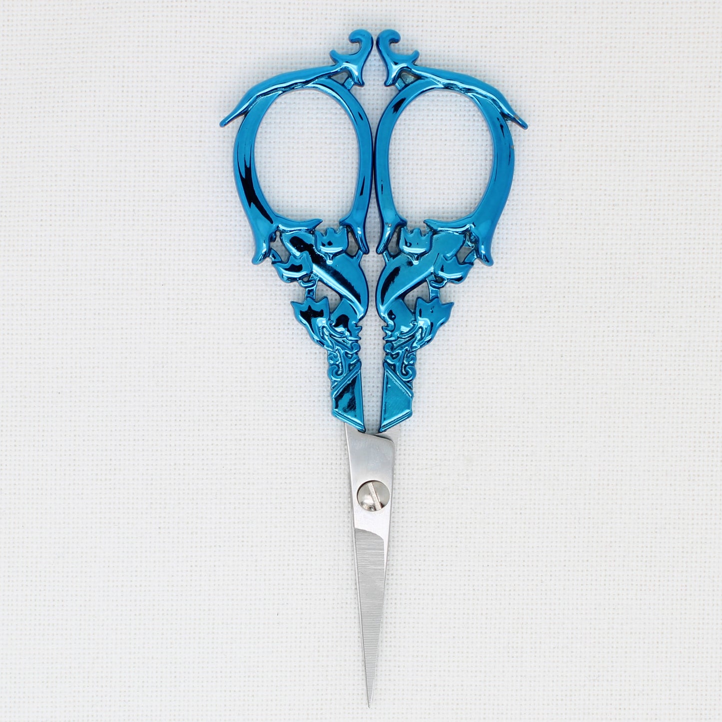 Large Blue Flower Embroidery Scissors