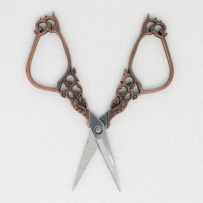 Unique Design Embroidery Scissors (COPPER)
