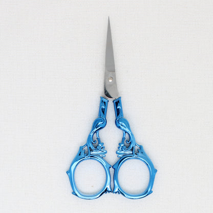 Blue Peacock Embroidery Scissors