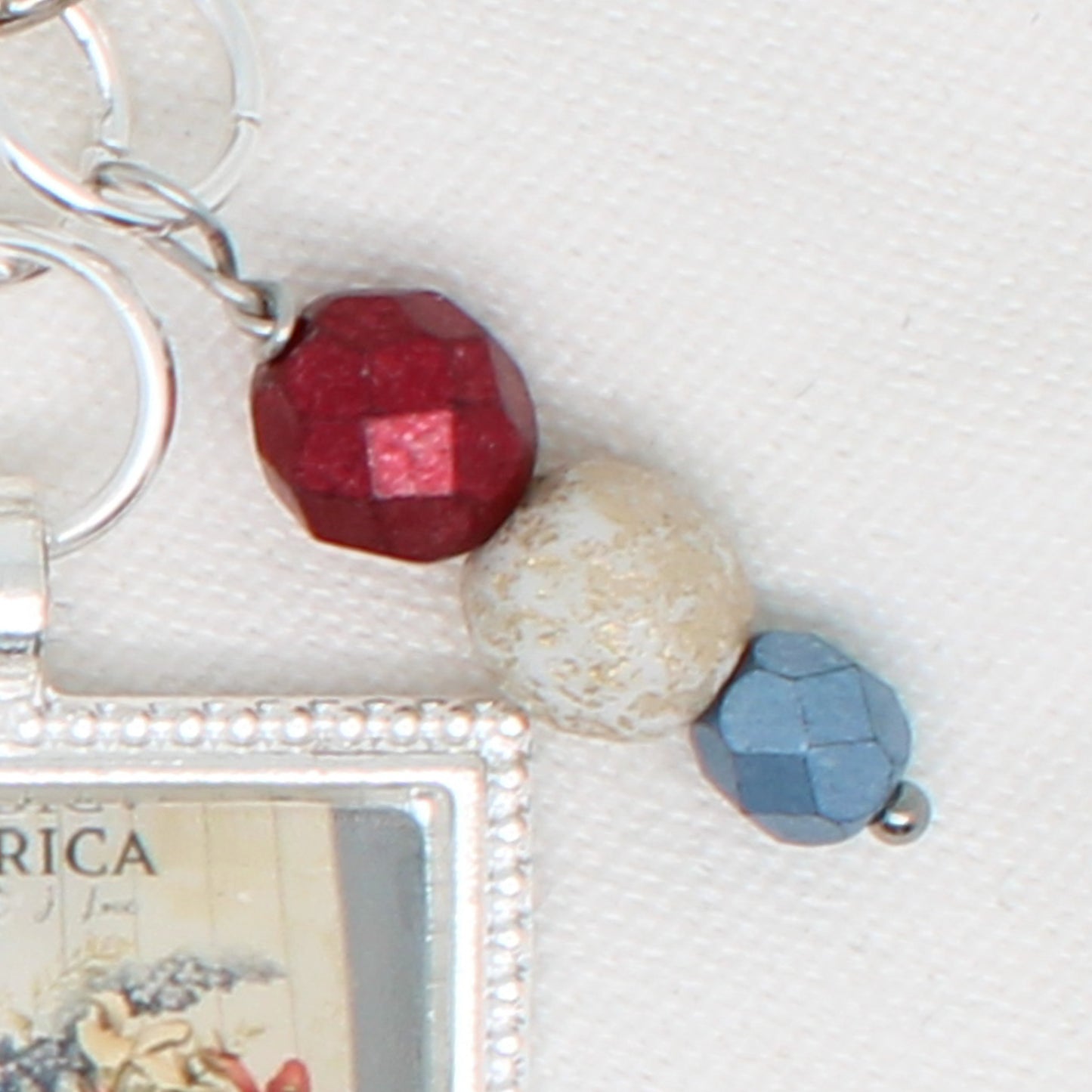 American Flowers Zipper Pull/ Mini-Fob