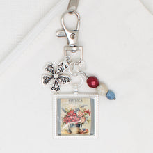 American Flowers Zipper Pull/ Mini-Fob