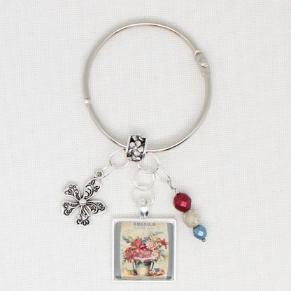 American Flowers Floss Ring