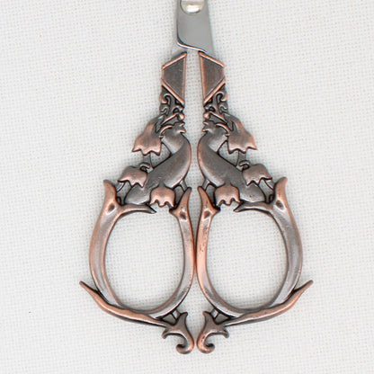 Large Copper Flower Embroidery Scissors