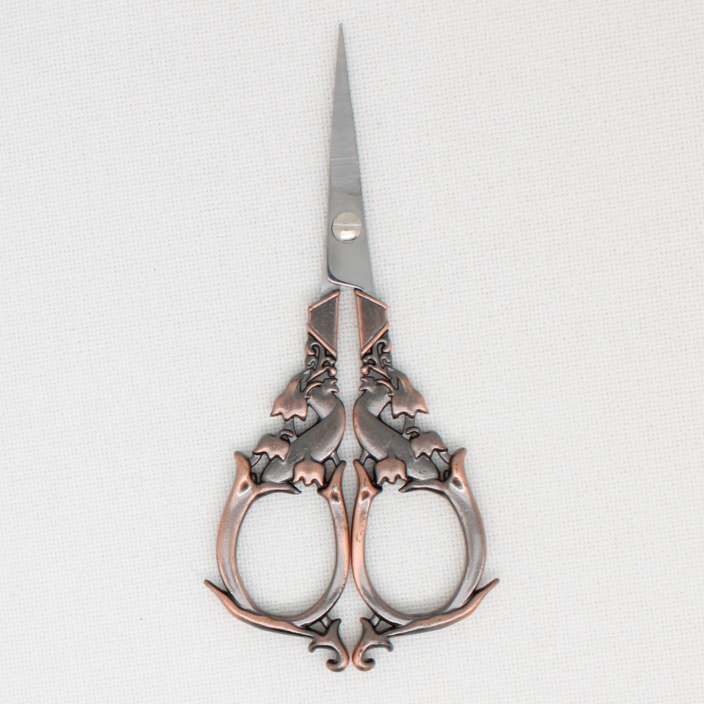 Large Copper Flower Embroidery Scissors