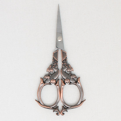 Large Copper Flower Embroidery Scissors