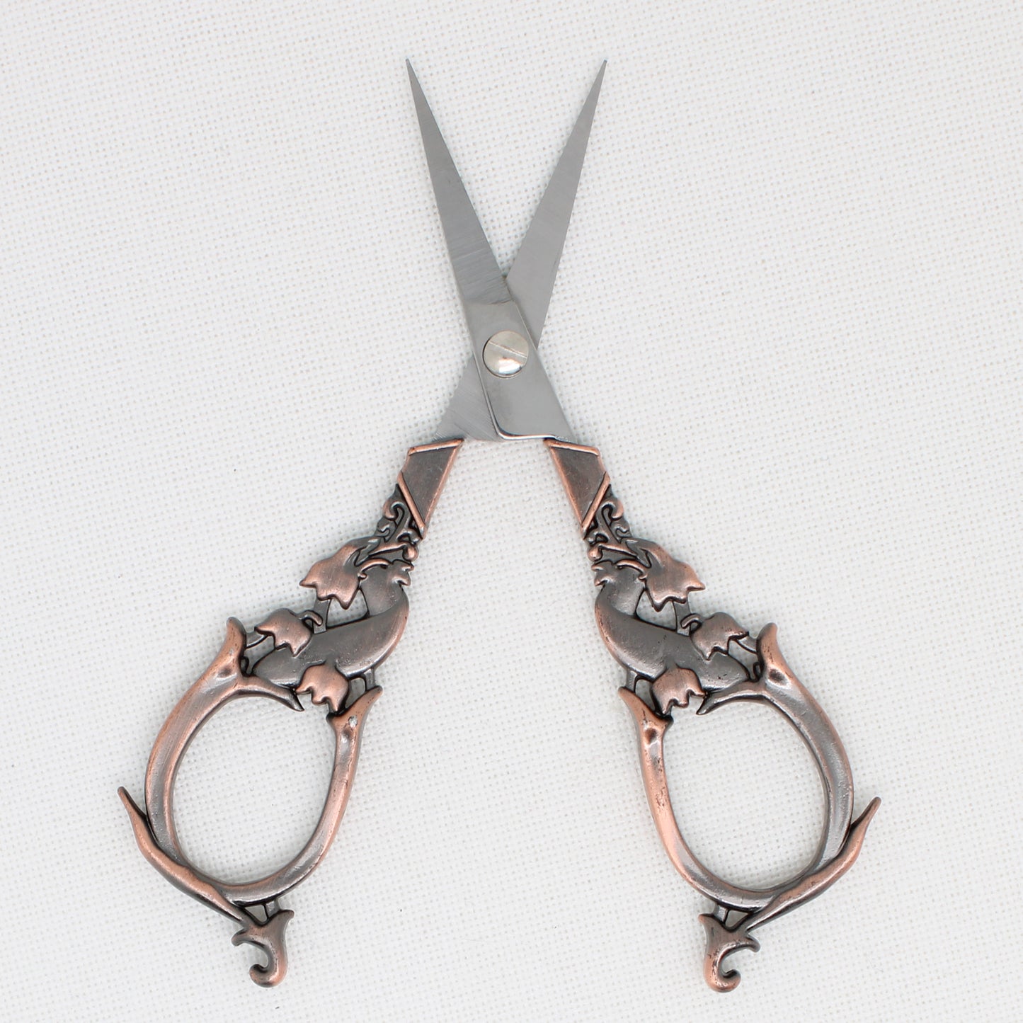 Large Copper Flower Embroidery Scissors