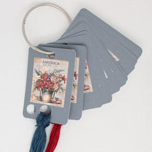American Flowers Floss Cards. - Pack of 20 Cards