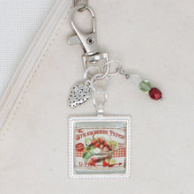 Strawberry Patch Zipper Pull/ Mini-Fob