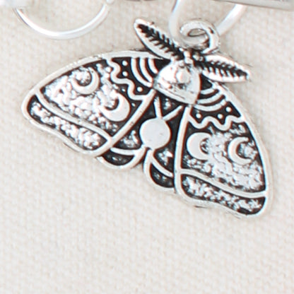 Red Moth Zipper Pull/ Mini- Fob