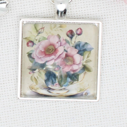 Teacup Of Flowers Floss Ring